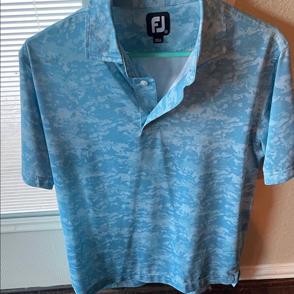 FootJoy Men's Small Blue Polo Golf Shirt